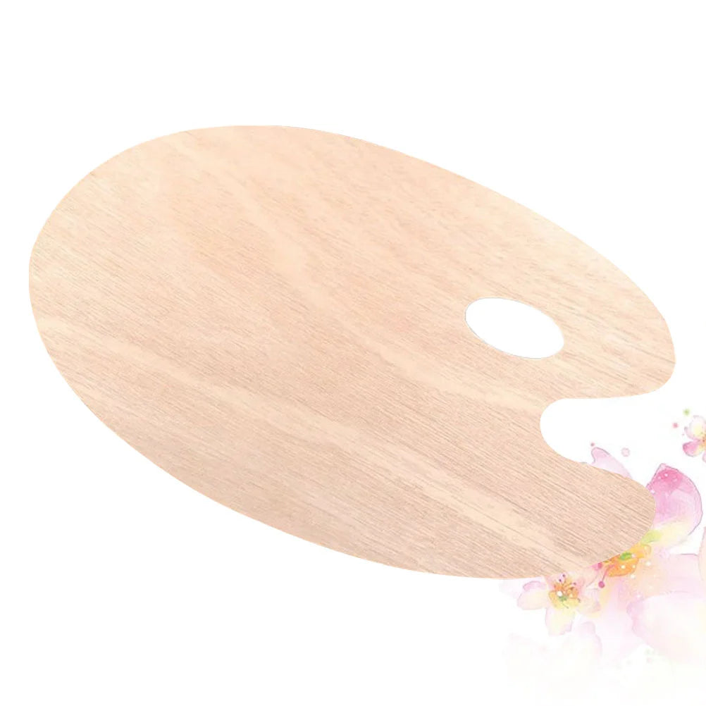 20x30cm Wooden Oval Color Palette