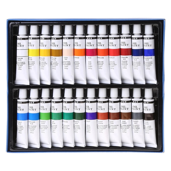 24 Colors Professional H & B Oil Painting Set