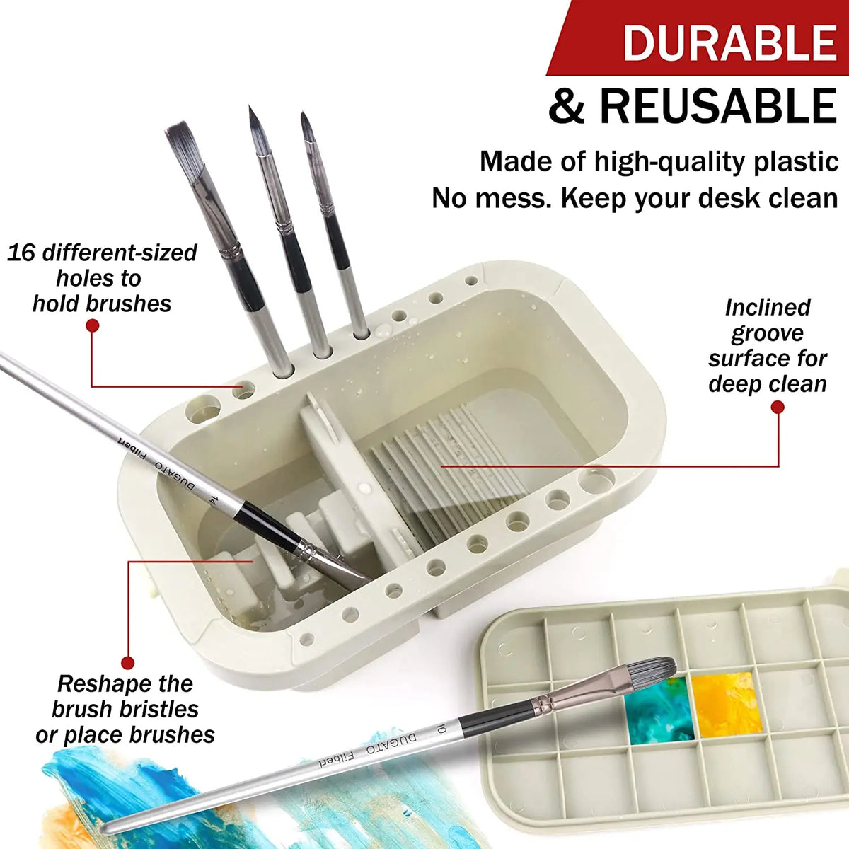 Multifunction Paint Brush Cleaner, Washer and Brush Holder