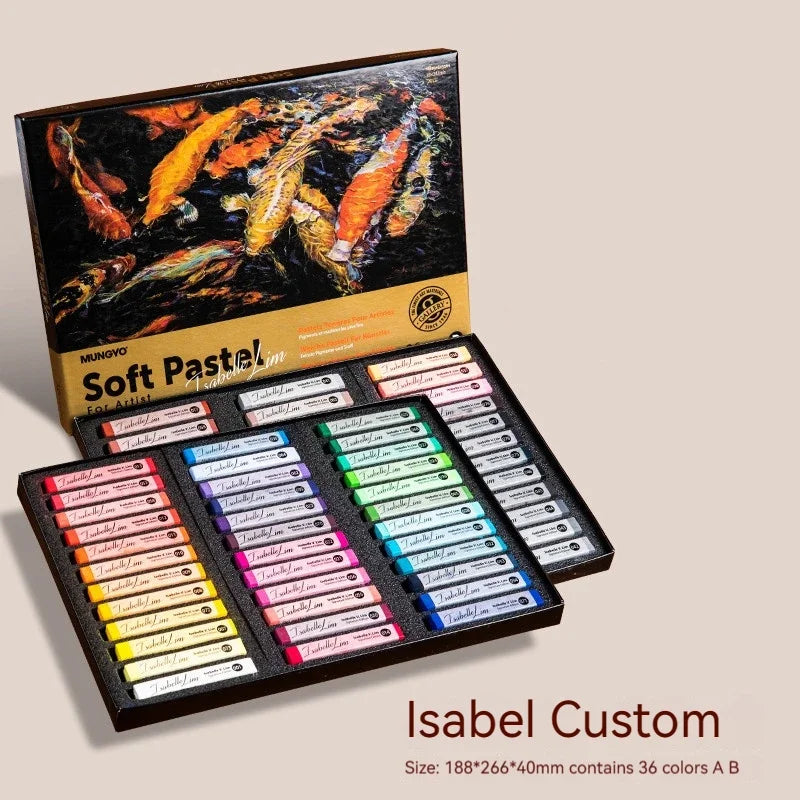 MUNGYO 12/24/36/48/72 Colors Soft Pastels/Chalks Kits